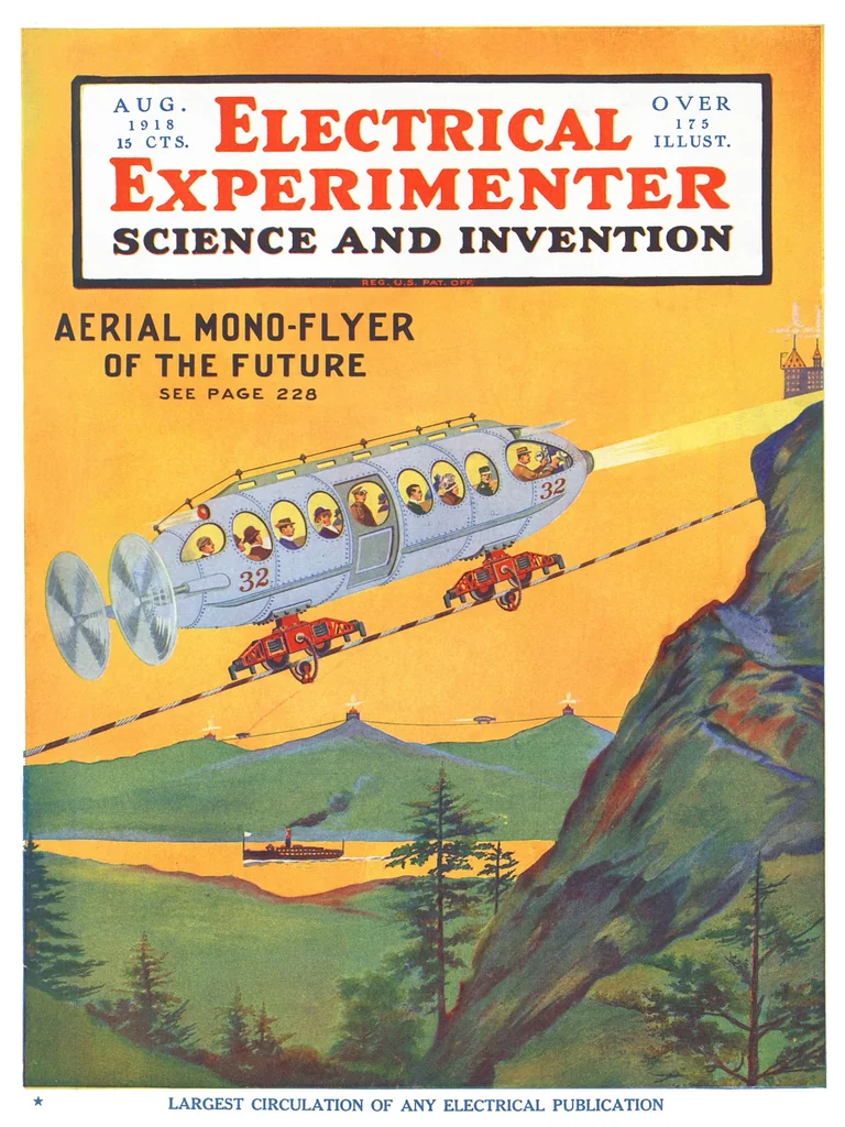 An illustration from Electrical Experimenter 1918-08, 1918, leaf 0
