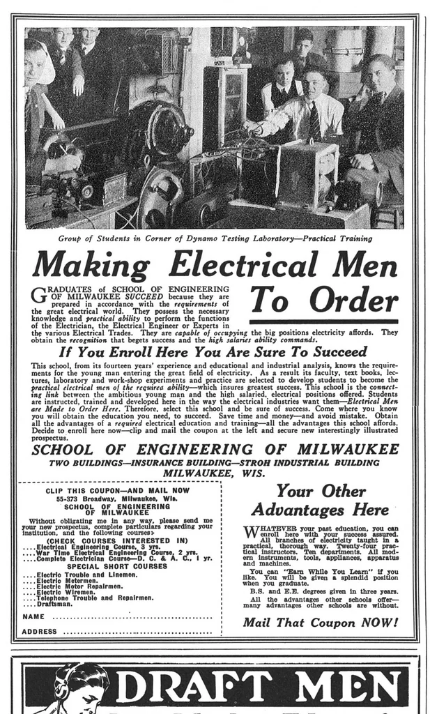 An illustration from Electrical Experimenter 1918-08, 1918, leaf 51