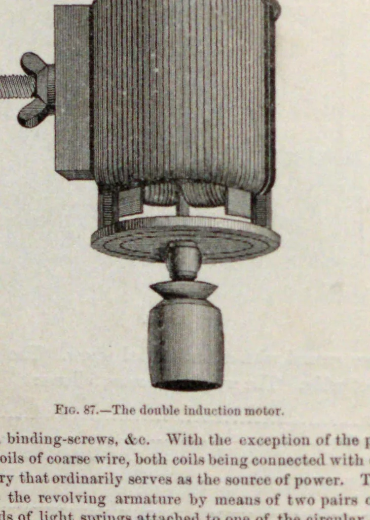 An illustration from Electrical appliances of the present day; being a report on the Paris Electrical Exhibition of 1881, 1884, leaf 96