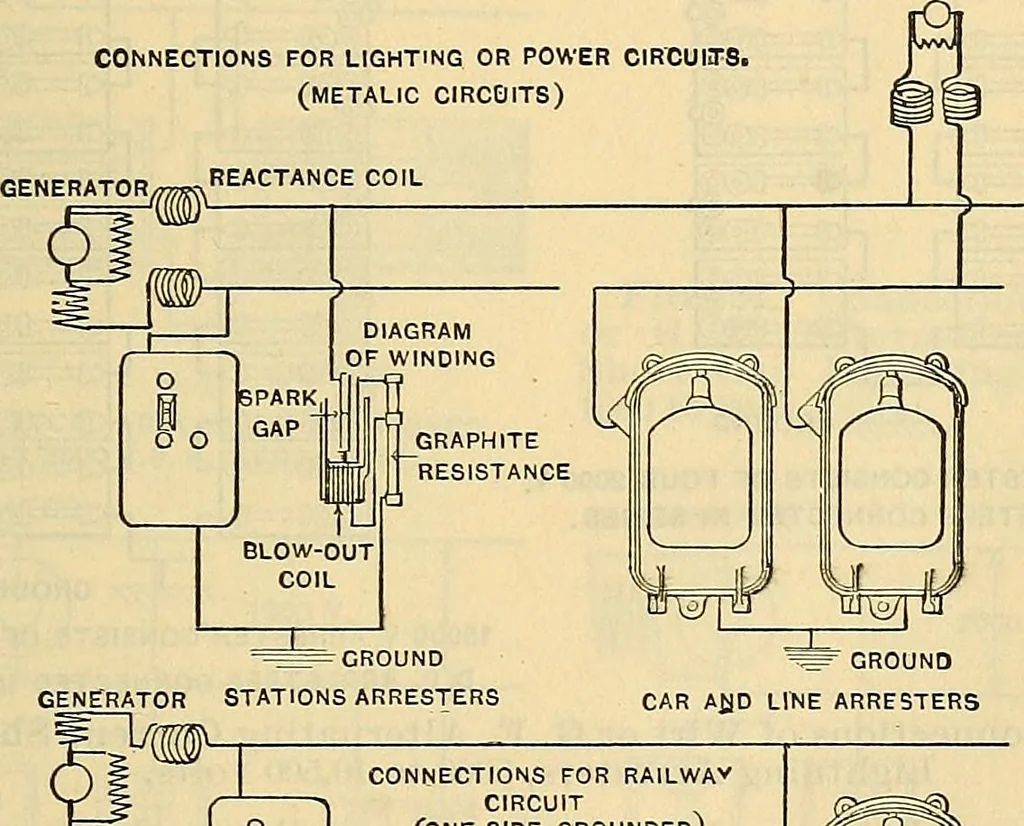 An illustration from Electrical engineer's pocket-book: a hand-book of useful data for electricians and electrical engineers, 1901, leaf 624