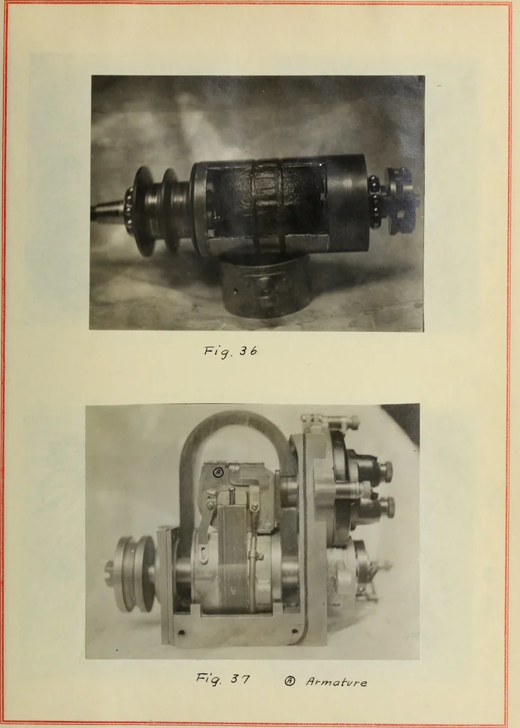An illustration from Electrical ignition, 1916, leaf 122