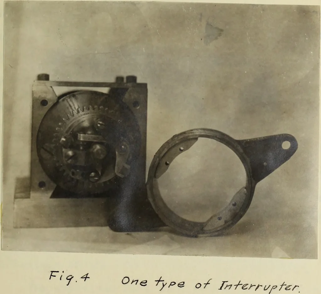 An illustration from Electrical ignition, 1916, leaf 22