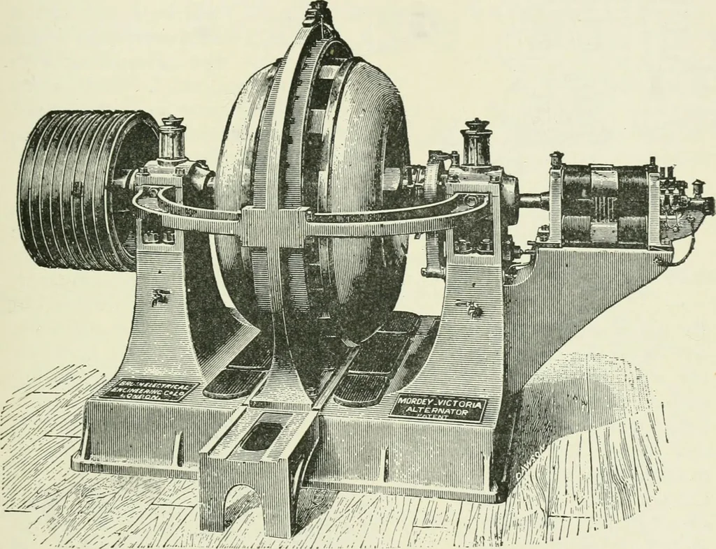 An illustration from Electrical installations of electric light, power, traction and industrial electrical machinery, 1902, leaf 148