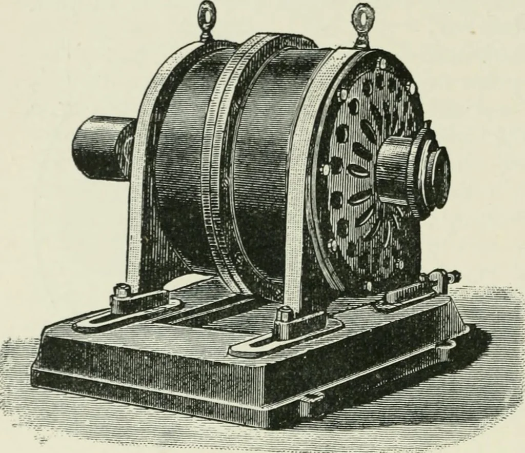 An illustration from Electrical installations of electric light, power, traction and industrial electrical machinery, 1902, leaf 153