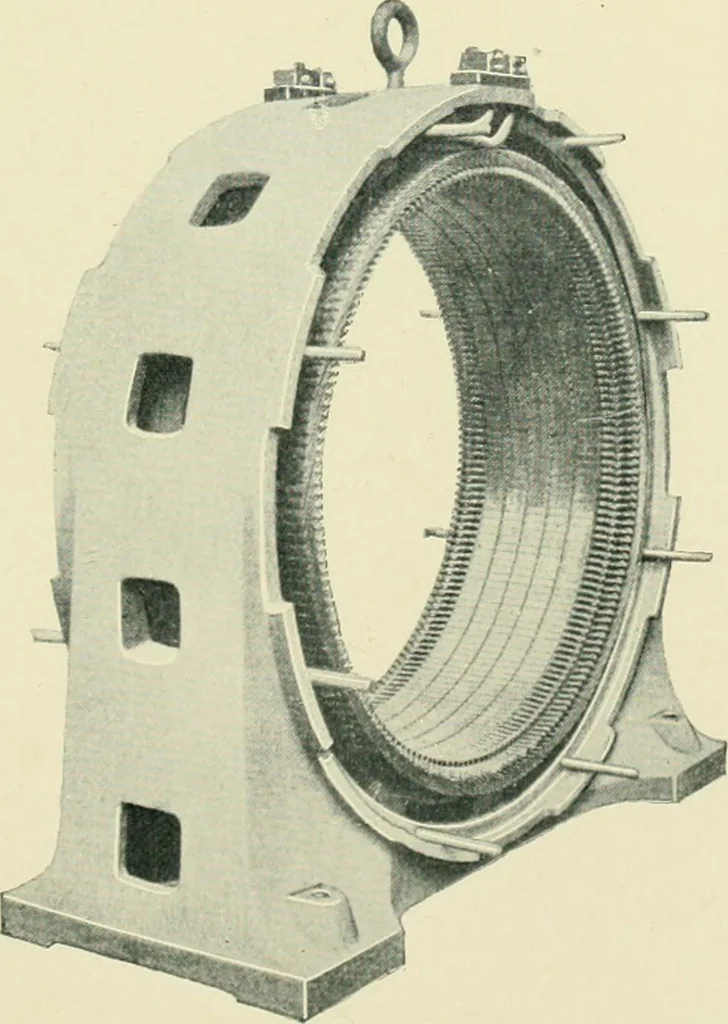 An illustration from Electrical installations of electric light, power, traction and industrial electrical machinery, 1902, leaf 158