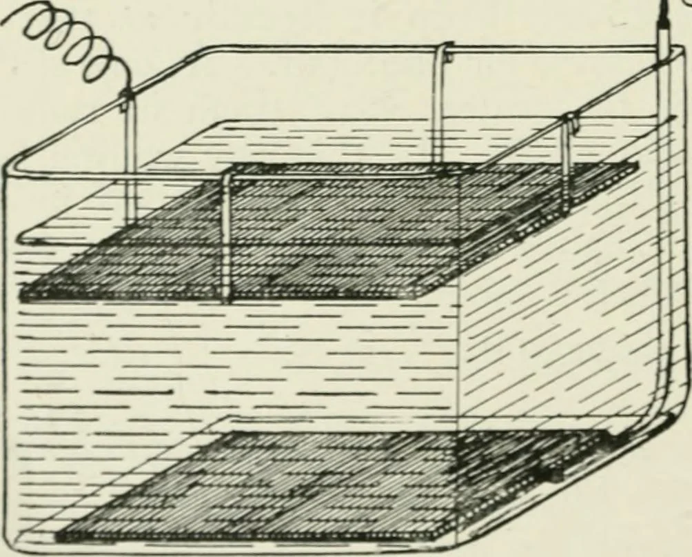 An illustration from Electrical installations of electric light, power, traction and industrial electrical machinery, 1902, leaf 179