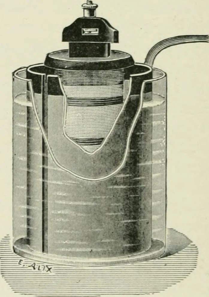 An illustration from Electrical installations of electric light, power, traction and industrial electrical machinery, 1902, leaf 185