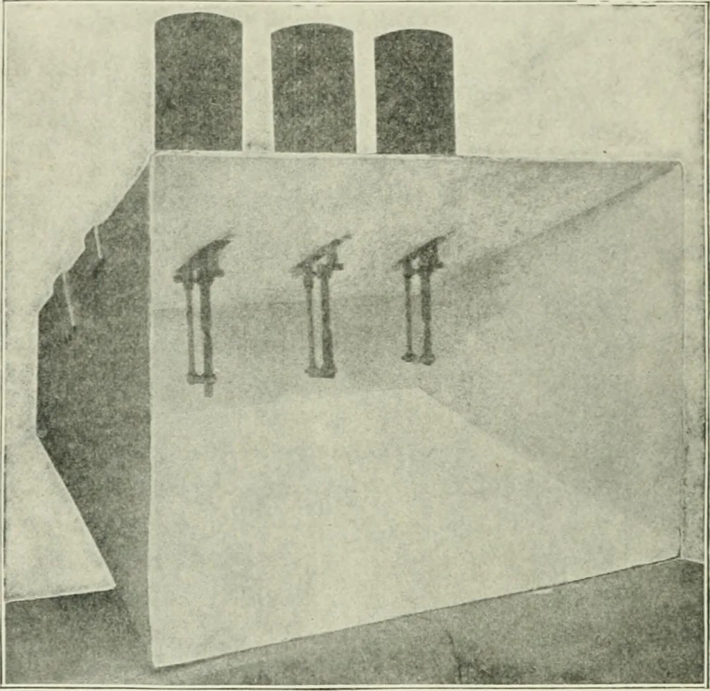 An illustration from Electrical installations of electric light, power, traction and industrial electrical machinery, 1902, leaf 217