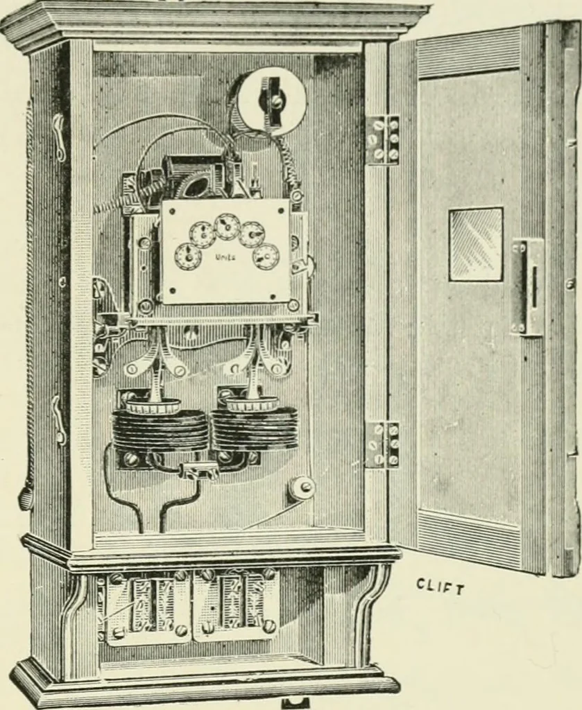 An illustration from Electrical installations of electric light, power, traction and industrial electrical machinery, 1902, leaf 230