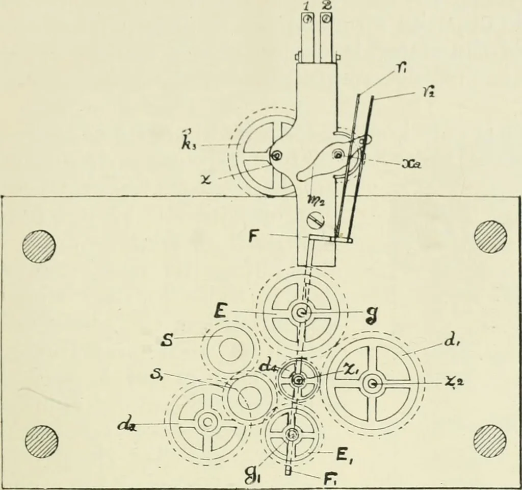 An illustration from Electrical installations of electric light, power, traction and industrial electrical machinery, 1902, leaf 236