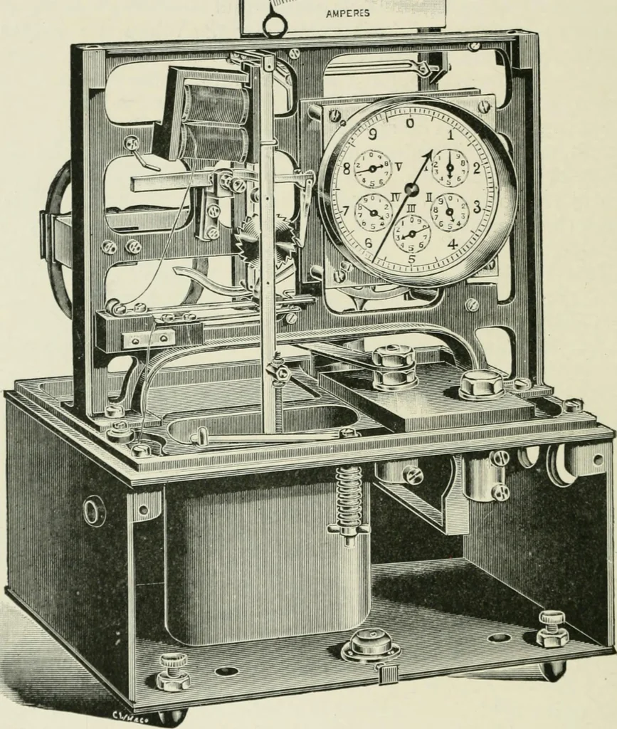 An illustration from Electrical installations of electric light, power, traction and industrial electrical machinery, 1902, leaf 243