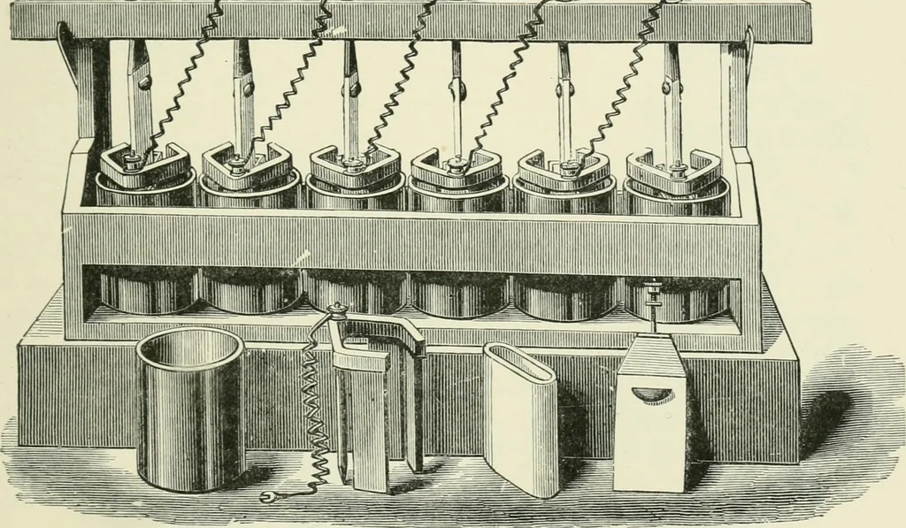 An illustration from Electrical installations of electric light, power, traction and industrial electrical machinery, 1902, leaf 36