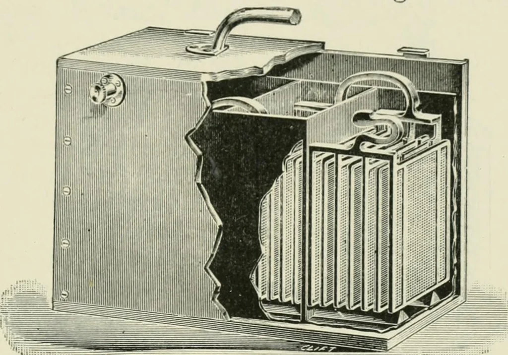 An illustration from Electrical installations of electric light, power, traction and industrial electrical machinery, 1902, leaf 38