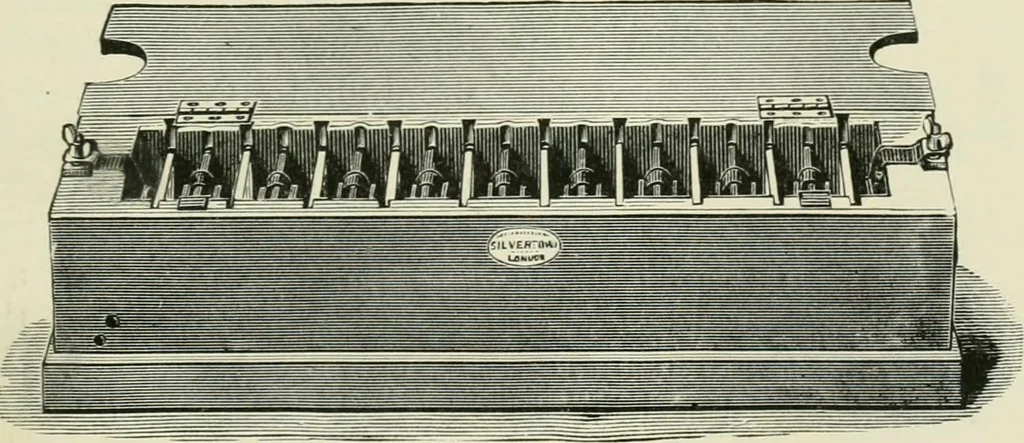 An illustration from Electrical installations of electric light, power, traction and industrial electrical machinery, 1902, leaf 38