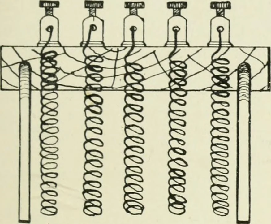 An illustration from Electrical installations of electric light, power, traction and industrial electrical machinery, 1902, leaf 48