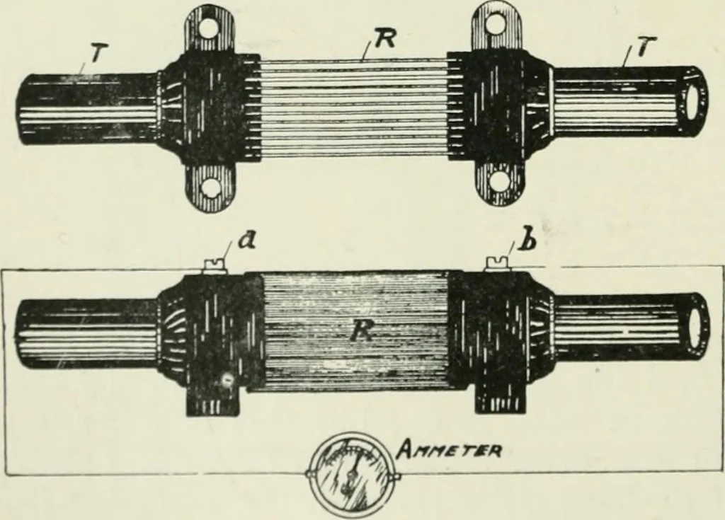 An illustration from Electrical installations of electric light, power, traction and industrial electrical machinery, 1902, leaf 85