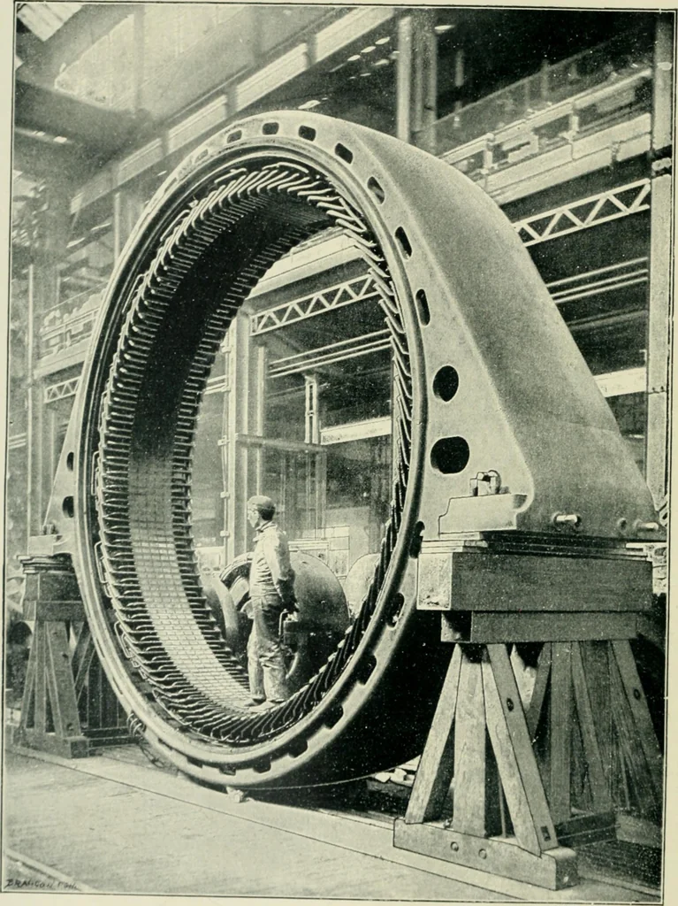 An illustration from Electrical installations of electric light, power, traction and industrial electrical machinery, 1902, leaf 9