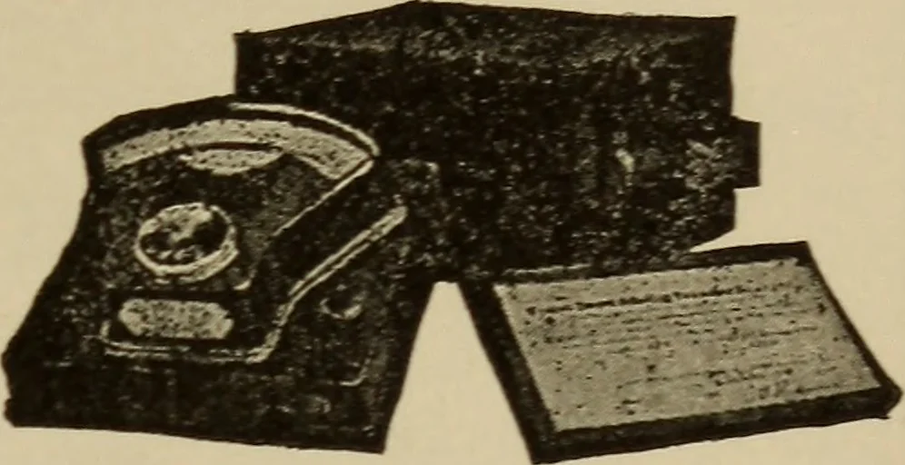 An illustration from Electrical instruments and testing; how to use the voltmeter, ohmmeter, ammeter, potentiometer, galvanometer, the Wheatstone bridge, and standard portable testing sets, 1907, leaf 264