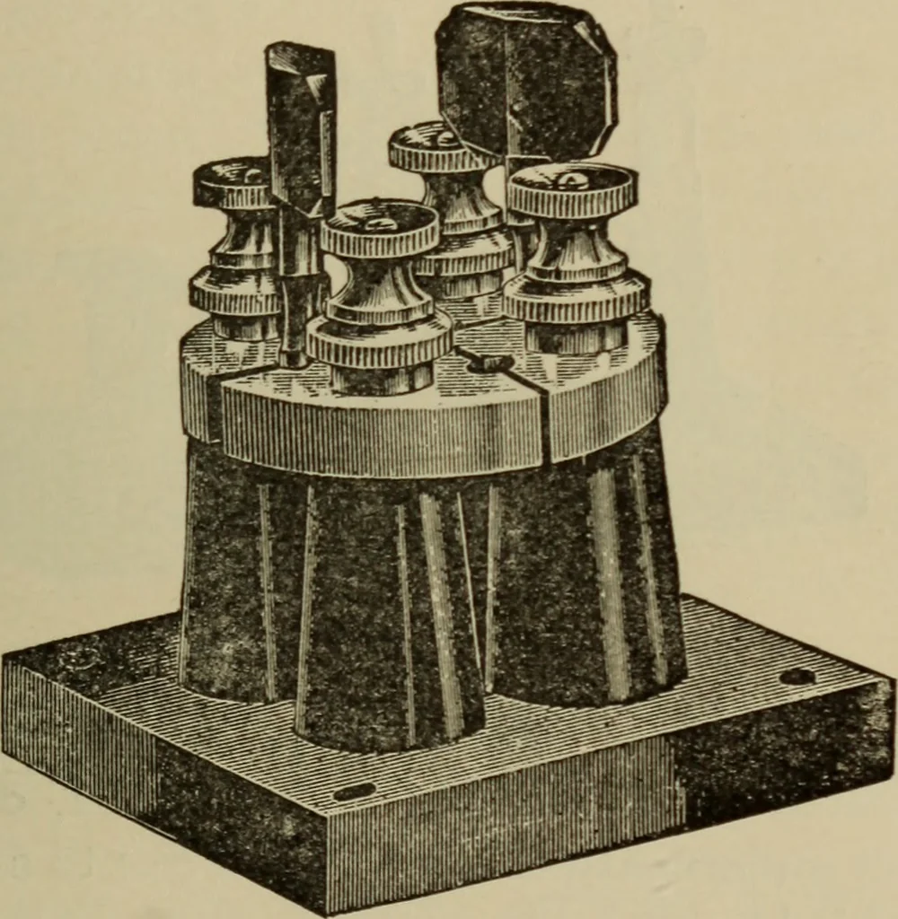 An illustration from Electrical instruments and testing; how to use the voltmeter, ohmmeter, ammeter, potentiometer, galvanometer, the Wheatstone bridge, and standard portable testing sets, 1907, leaf 58