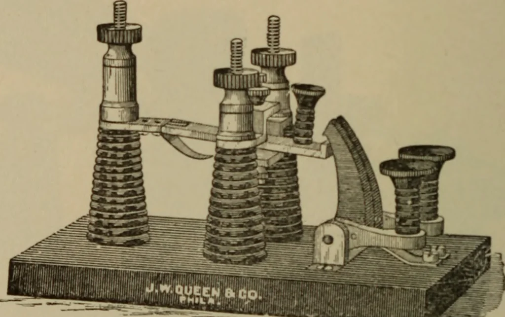 An illustration from Electrical instruments and testing; how to use the voltmeter, ohmmeter, ammeter, potentiometer, galvanometer, the Wheatstone bridge, and standard portable testing sets, 1907, leaf 59