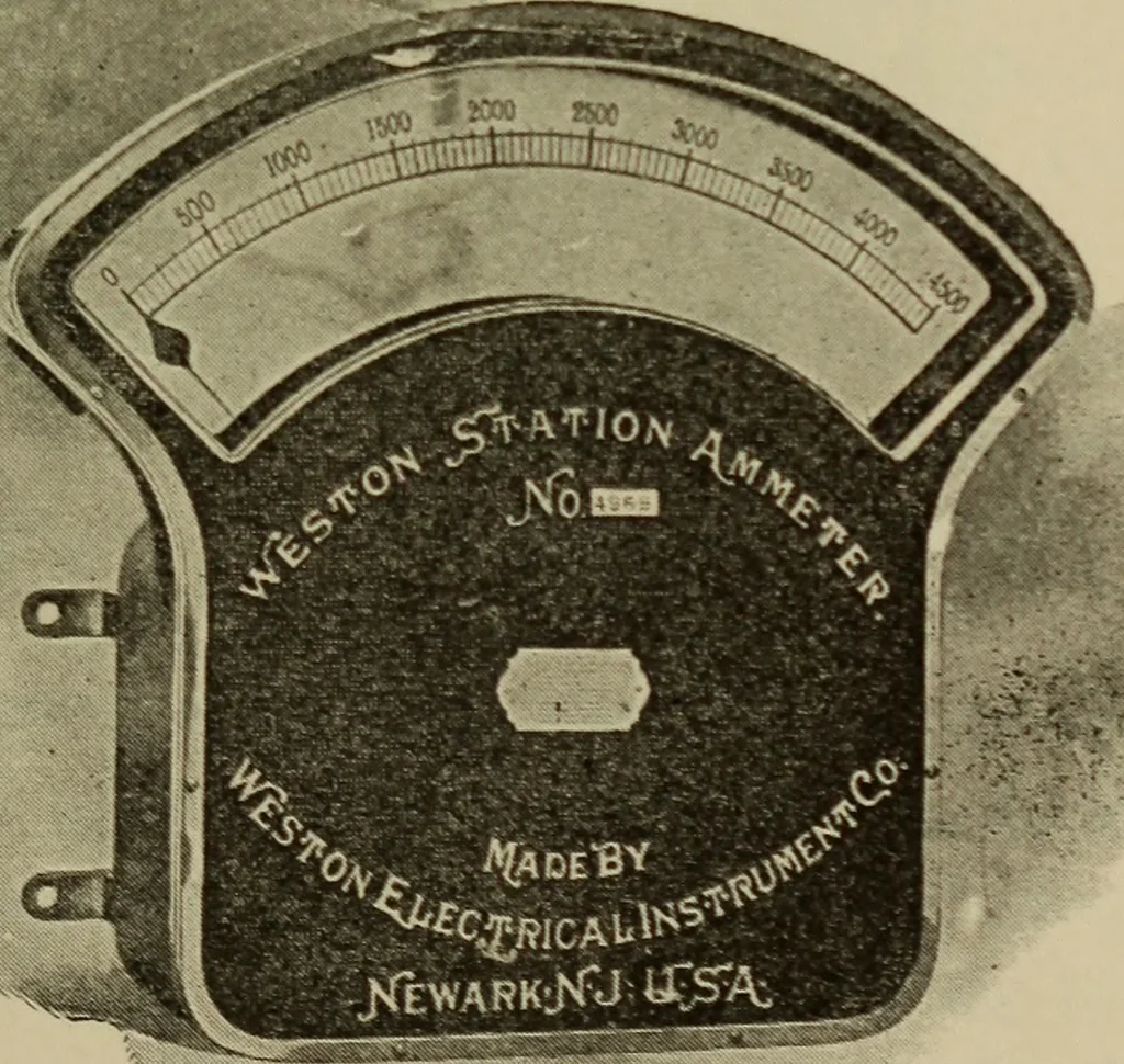 An illustration from Electrical instruments and testing; how to use the voltmeter, ohmmeter, ammeter, potentiometer, galvanometer, the Wheatstone bridge, and standard portable testing sets, 1907, leaf 70