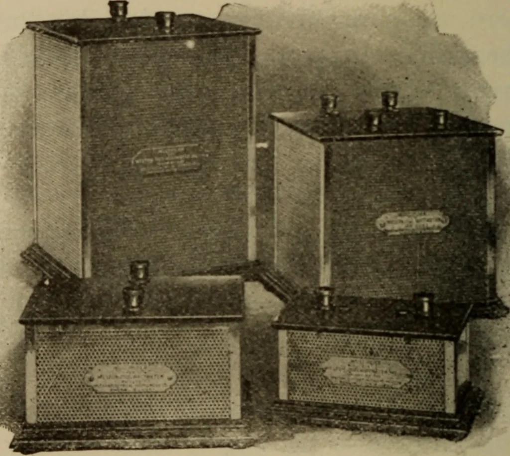 An illustration from Electrical instruments and testing; how to use the voltmeter, ohmmeter, ammeter, potentiometer, galvanometer, the Wheatstone bridge, and standard portable testing sets, 1907, leaf 75
