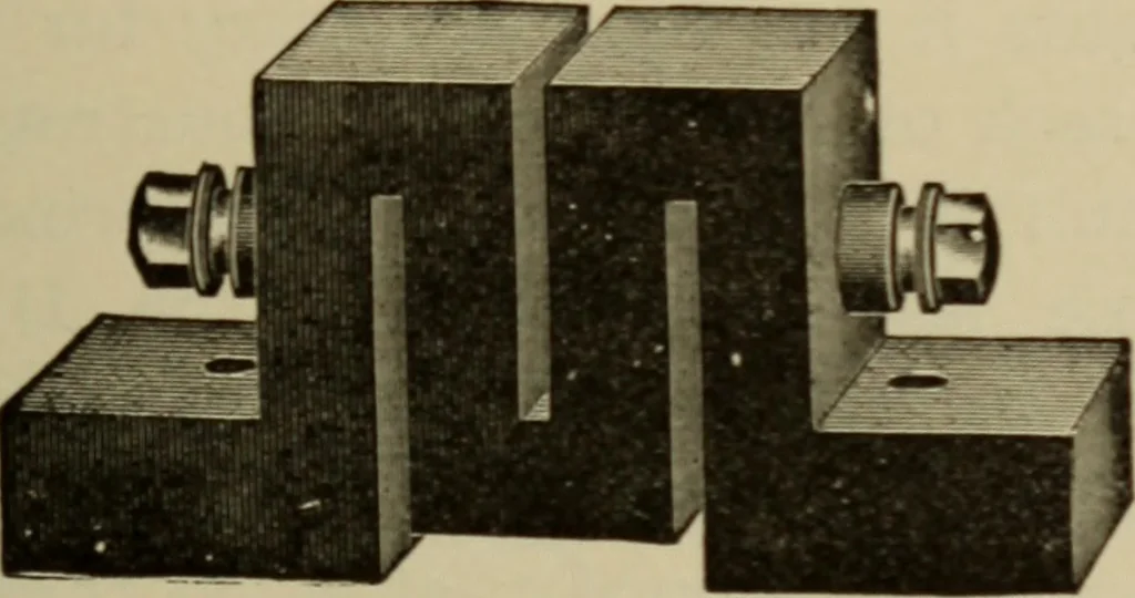 An illustration from Electrical instruments and testing; how to use the voltmeter, ohmmeter, ammeter, potentiometer, galvanometer, the Wheatstone bridge, and standard portable testing sets, 1907, leaf 82