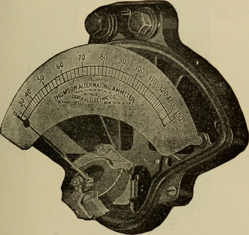 An illustration from Electrical instruments and testing; how to use the voltmeter, ohmmeter, ammeter, potentiometer, galvanometer, the Wheatstone bridge, and standard portable testing sets, 1907, leaf 88