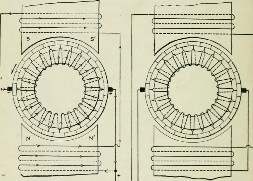 An illustration from Electrical machinery; a practical study course on installation, operation and maintenance, 1921, leaf 201