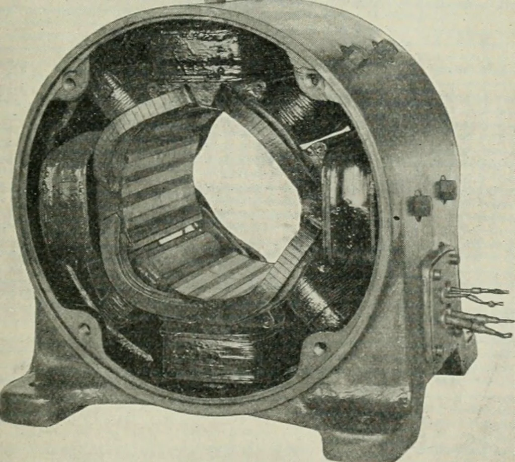 An illustration from Electrical machinery; a practical study course on installation, operation and maintenance, 1921, leaf 262