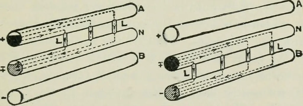 An illustration from Electrical machinery; a practical study course on installation, operation and maintenance, 1921, leaf 292