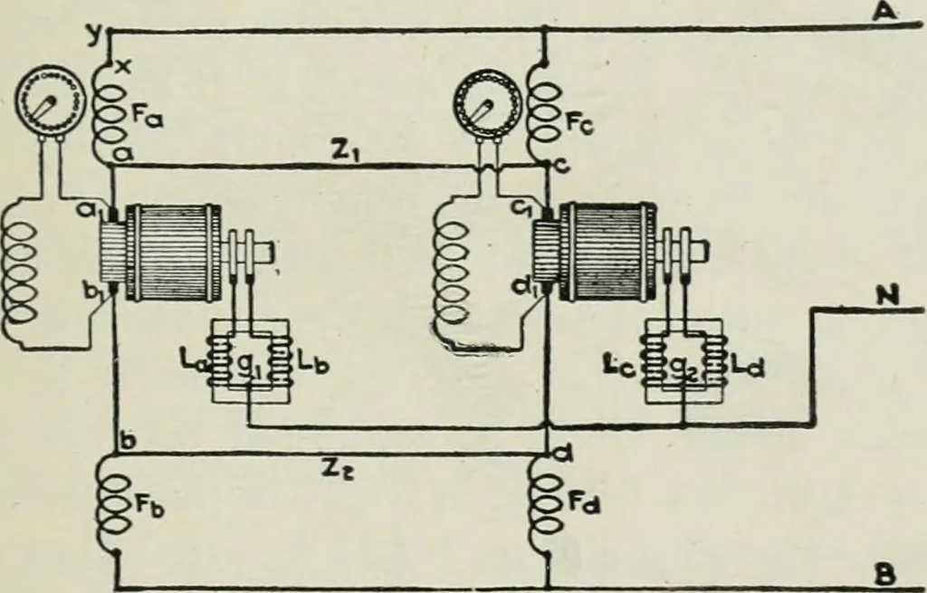 An illustration from Electrical machinery; a practical study course on installation, operation and maintenance, 1921, leaf 322
