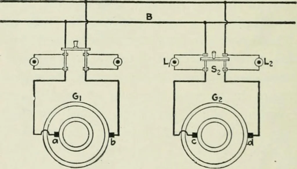An illustration from Electrical machinery; a practical study course on installation, operation and maintenance, 1921, leaf 371