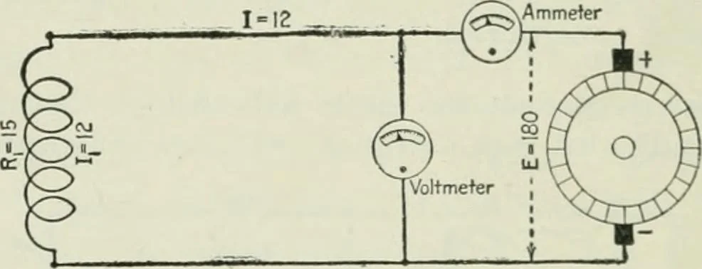 An illustration from Electrical machinery; a practical study course on installation, operation and maintenance, 1921, leaf 79