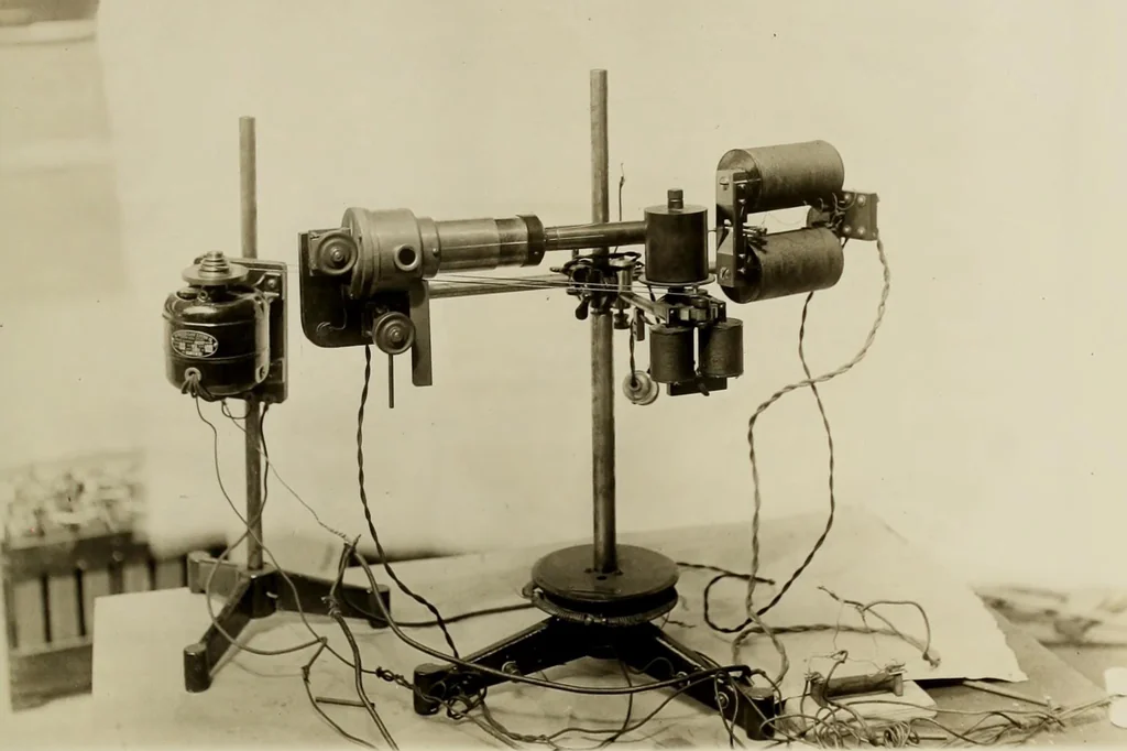 An illustration from An electrical method of studying sound waves, 1920, leaf 17