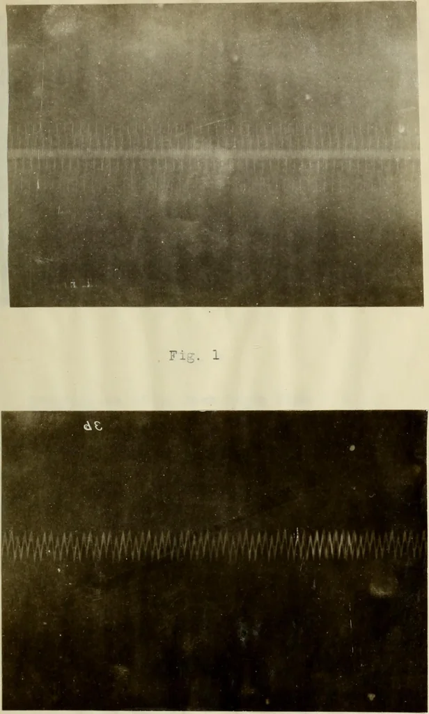 An illustration from An electrical method of studying sound waves, 1920, leaf 23