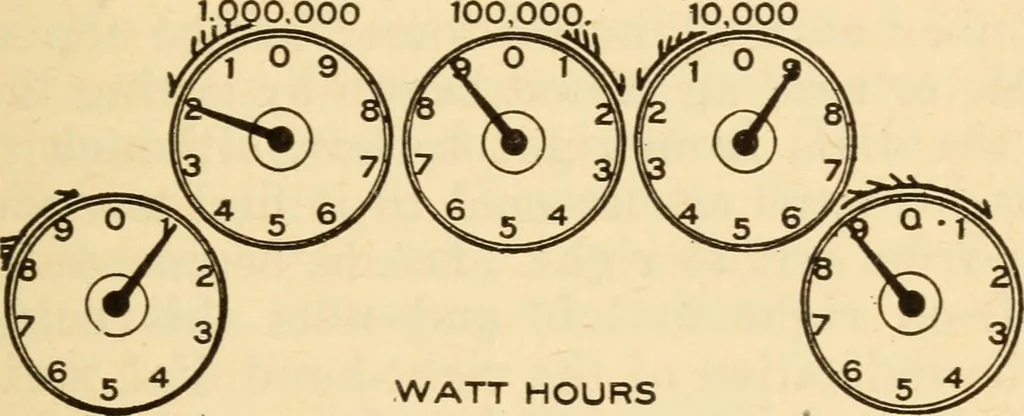 An illustration from Electrical tables and engineering data; a book of useful tables and practical hints for electricians, foremen, salesmen, solicitors, estimators, contractors, architects and engineers, 1916, leaf 143
