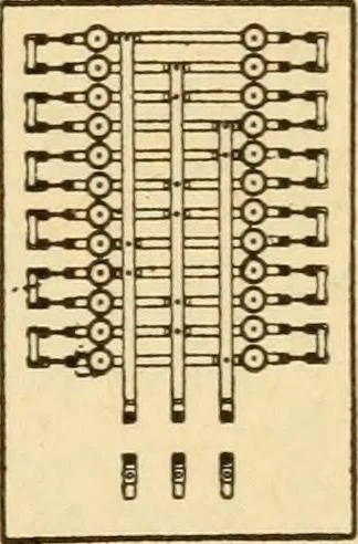 An illustration from Electrical tables and engineering data; a book of useful tables and practical hints for electricians, foremen, salesmen, solicitors, estimators, contractors, architects and engineers, 1916, leaf 179