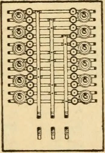 An illustration from Electrical tables and engineering data; a book of useful tables and practical hints for electricians, foremen, salesmen, solicitors, estimators, contractors, architects and engineers, 1916, leaf 179