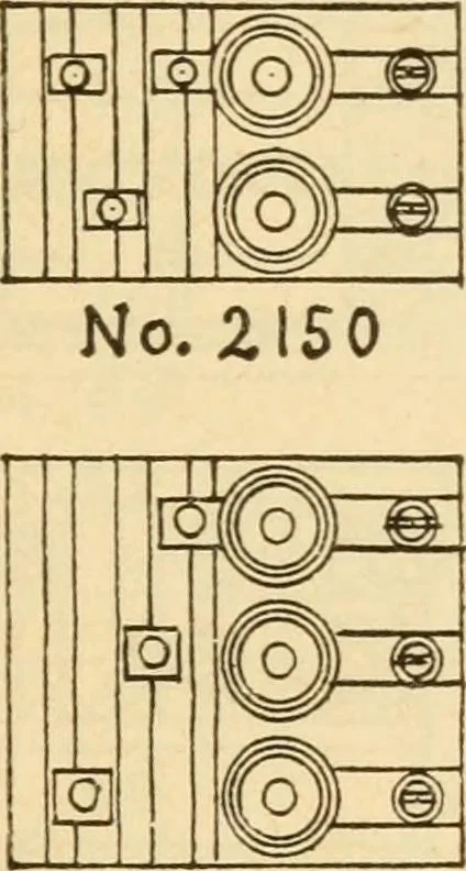 An illustration from Electrical tables and engineering data; a book of useful tables and practical hints for electricians, foremen, salesmen, solicitors, estimators, contractors, architects and engineers, 1916, leaf 47
