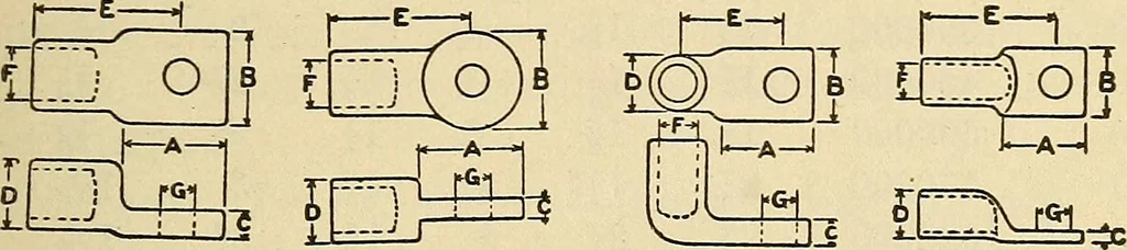 An illustration from Electrical tables and engineering data;, 1920, leaf 256