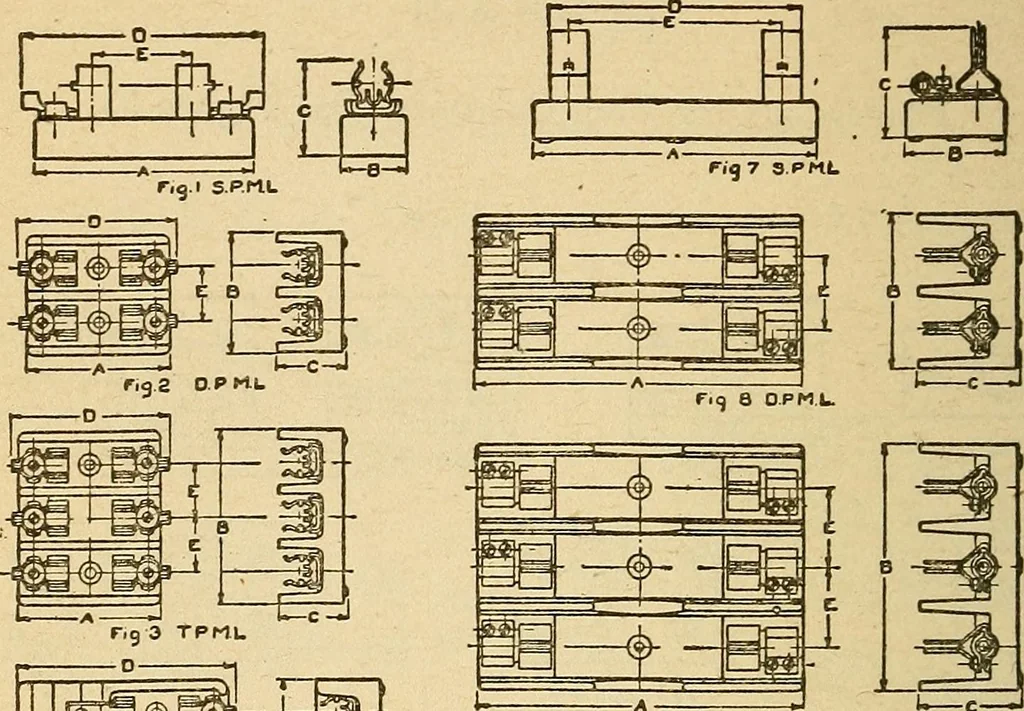 An illustration from Electrical tables and engineering data;, 1920, leaf 49