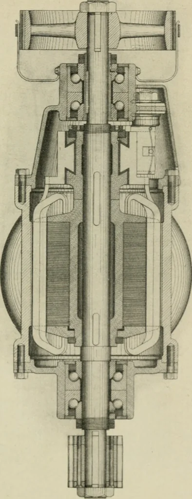 An illustration from Electric automobile its construction care and operation, 1900, leaf 104