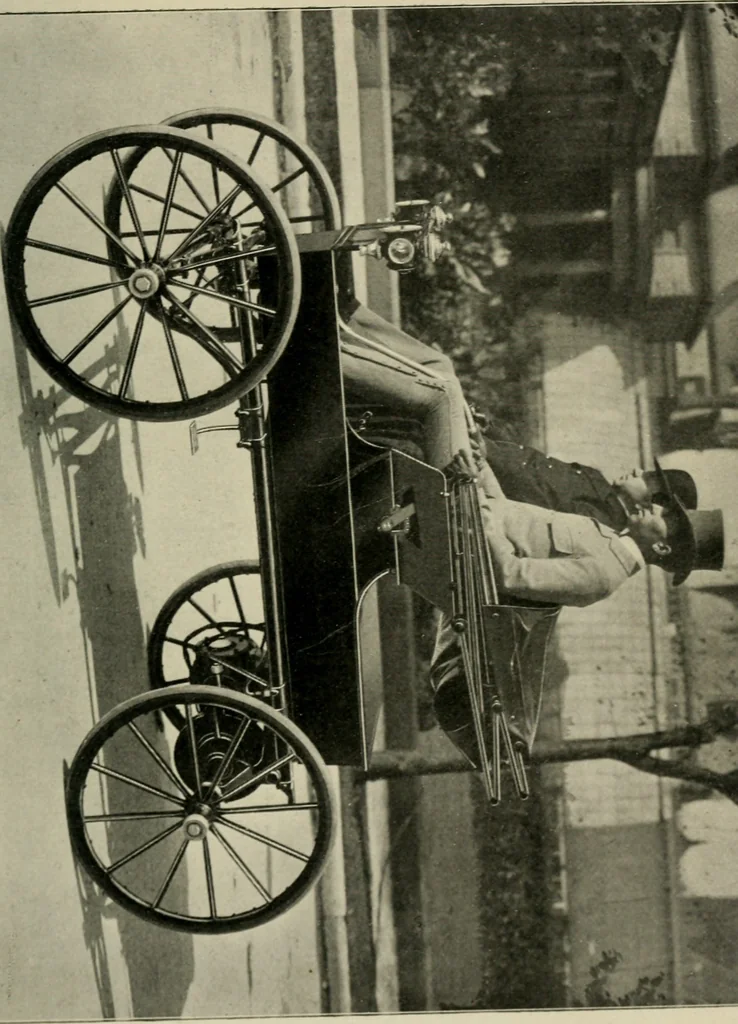 An illustration from Electric automobile its construction care and operation, 1900, leaf 44