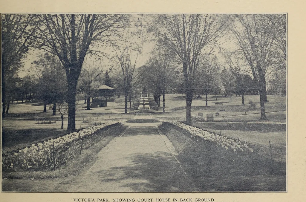 An illustration from The Electric City, Peterborough, Ontario, Canada : views of city and district, with information from official sources ... / compiled by J.A. McElhiney and E.R. Hensley., 1915, leaf 10