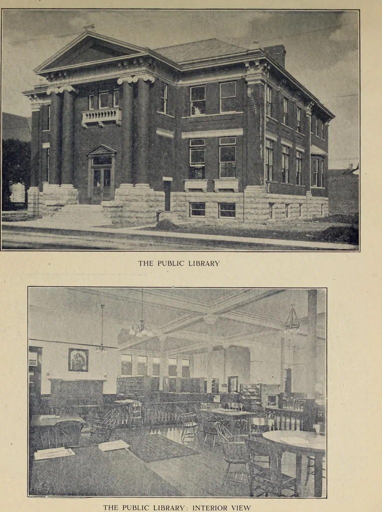 An illustration from The Electric City, Peterborough, Ontario, Canada : views of city and district, with information from official sources ... / compiled by J.A. McElhiney and E.R. Hensley., 1915, leaf 14