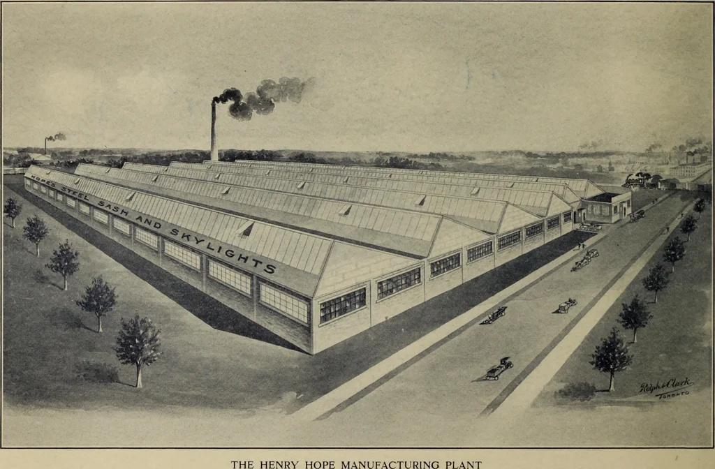 An illustration from The Electric City, Peterborough, Ontario, Canada : views of city and district, with information from official sources ... / compiled by J.A. McElhiney and E.R. Hensley., 1915, leaf 21