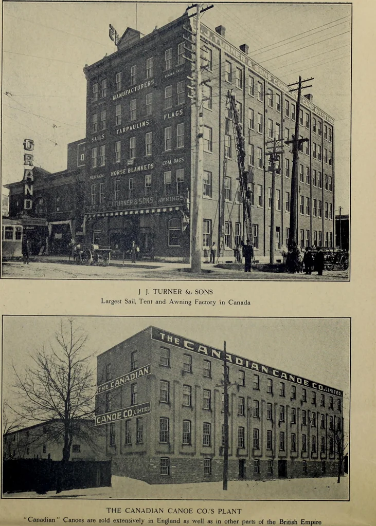 An illustration from The Electric City, Peterborough, Ontario, Canada : views of city and district, with information from official sources ... / compiled by J.A. McElhiney and E.R. Hensley., 1915, leaf 25