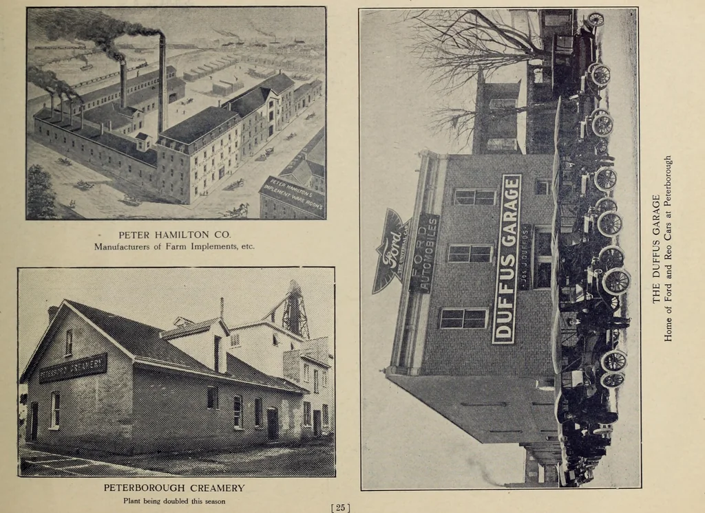 An illustration from The Electric City, Peterborough, Ontario, Canada : views of city and district, with information from official sources ... / compiled by J.A. McElhiney and E.R. Hensley., 1915, leaf 26