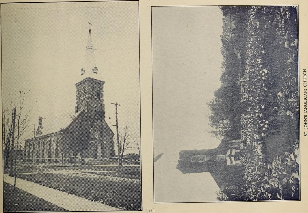 An illustration from The Electric City, Peterborough, Ontario, Canada : views of city and district, with information from official sources ... / compiled by J.A. McElhiney and E.R. Hensley., 1915, leaf 28